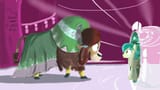 2303998__safe_artist-colon-johnerose126_derpibooru+import_sandbar_yona_pony_yak_cloven+hooves_colt_female_male_monkey+swings_older_older+yona_portal_ti