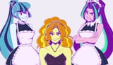 3408659__safe_artist-colon-drizzledazzle_part+of+a+set_adagio+dazzle_aria+blaze_sonata+dusk_human_equestria+girls_g4_clothes_female_maid_red+flags+song_tom+card