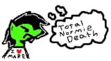 3644633__safe_artist-colon-vaporammy_oc_oc-colon-filly+anon_earth+pony_pony_angry_black+hair_clothes_female_filly_foal_green+pony_heart_low+effort_mare_ms+paint