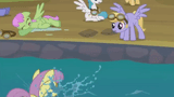 1863651__safe_screencap_cloudkicker_lightningbolt_merrymay_parasol_whitelightning_hurricanefluttersh