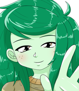2599188__safe_artist-colon-batipin_wallflower+blush_human_equestria+girls_g4_blushing_cute_female_flowerbetes_freckles_looking+at+you_simple+background_solo_tra