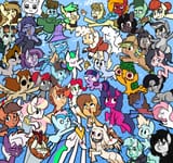 3110626__safe_artist-colon-another_pony_autumn+blaze_lyra+heartstrings_princess+celestia_trixie_twilight+sparkle_oc_oc+only_oc-colon-bandy+cyoot_oc-colon-bizarr