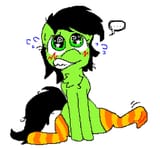 3645162__safe_artist-colon-vaporammy_oc_oc+only_oc-colon-filly+anon_earth+pony_pony_-dot--dot--dot-_black+mane_blushing_chest+fluff_clothes_female_filly_foal_gr