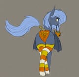2481625__suggestive_artist-colon-stray+prey_oc_oc+only_oc-colon-panne_bat+pony_pony_bat+pony+oc_bat+wings_butt_clothes_female_gray+background_halloween_holiday_