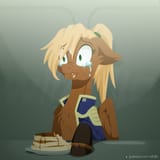 2586537__safe_artist-colon-willoillo_oc_oc+only_oc-colon-threnody_pegasus_pony_fallout+equestria_fallout+equestria-colon-+speak_crying_fanfic+art_food_pancakes_