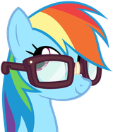 rainbow_dash_with_glasses_vector_by_zonelouise_da416wv-pre