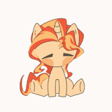 7284925__safe_artist-colon-yuantianhui_imported+from+derpibooru_sunset+shimmer_pony_unicorn_animated_blushing_chibi_eyes+closed_faceplant_female_full+body_horn_