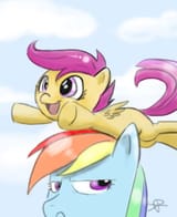 Scootaloo Flies Dash