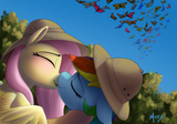 Flutterdash-Kiss