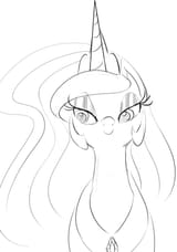 360327__safe_artist-colon-zev_bedroom+eyes_grayscale_monochrome_princess+celestia_solo