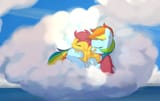 Dash Scootaloo preening 2