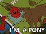 60s spiderman pony