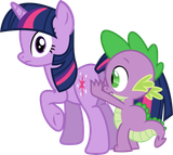 1223989__safe_artist-colon-porygon2z_spike_twilight+sparkle_dragon_pony_unicorn_g4_ass+worship_bad+touch_butt_butt+pushing_butt+touch_close-dash-up_eyes+on+the+