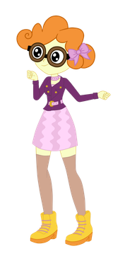 3002724__safe_artist-colon-gmaplay_scribble+dee_human_equestria+girls_g4_bow_clothes_cute_dress_female_fist_glasses_hair+bow_high+res_legwear_scribblebetes_simp