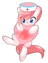 894567__safe_artist-colon-30clock_nurse+redheart_adoredheart_cute_heart_heartabetes_simple+background_smiling_solo