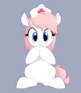 7302539__safe_artist-colon-aquaticvibes_imported+from+manebooru_imported+from+twibooru_nurse+redheart_earth+pony_pony_blushing_clothes_cute_eyelashes_female_gra