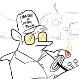 2753317__safe_artist-colon-tjpones_oc_oc+only_oc-colon-jargon+scott_earth+pony_pony_fat_hat_high+res_male_solo_stallion_sunglasses_trailer