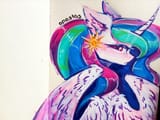 3580271__safe_artist-colon-anastas_derpibooru+import_princess+celestia_alicorn_pony_g4_blushing_curved+horn_cute_cutie+mark_ear+fluff_ear+piercing_ethe