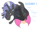 3652532__safe_alternate+version_artist-colon-skyspeardraw_nightmare+rarity_oc_oc-colon-l39a_goo_human_unicorn_anthro_g4_bondage_bust_encasement_evil+smile_femal