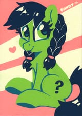 3652955__safe_artist-colon-dandy_oc_oc+only_oc-colon-filly+anon_pony_acrylic+painting_braid_braided+pigtails_chest+fluff_female_filly_foal_hair+tie_high+res_lim
