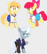 3196648__safe_artist-colon-spoonie_derpibooru+import_apple+bloom_noi_silver+spoon_earth+pony_pony_blushing_clothes_female_filly_foal_glasses_image_lidd