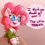 1713861__safe_artist-colon-witchtaunter_pinkie+pie_earth+pony_pony_g4_clothes_colored+pupils_dialogue_female_glasses_psychiatrist_smiling_solo_speech+bubble_the