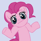 3601043__safe_pinkie+pie_earth+pony_g4_-colon-i_animated_blue+eyes_female_gif_mare_shrug_shrugpony_simple+background_solo_spinning