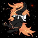 1611914__safe_artist-colon-thundercrash_derpibooru+import_oc_ponified_black+hole+pony_pony_black+hole_female_mare_messier+87_rocket_space