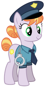 1122909__safe_artist-colon-cheezedoodle96_copper+top_police+pony_the+gift+of+the+maud+pie_clothes_cuffs_hand+cuffs_necktie_police+uniform_pony_shirt_si