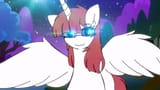 3548717__safe_artist-colon-tamers12345_oc_oc-colon-fausticorn_alicorn_pony_twilight+sparkle+and+friends+get+stuck+in+a+porta+potty_glowing_glowing+eyes