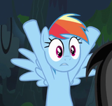 Dash hooves in the air