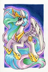 3575192__safe_artist-colon-dandy_manebooru+import_princess+celestia_alicorn_pony_g4_abstract+background_clothes_crown_cutie+mark_ethereal+mane_female_h