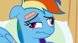 9653__safe_derpibooru+import_screencap_rainbow+dash_pegasus_pony_read+it+and+weep_bandaid_bed_derp_faic_female_floppy+ears_hospital_mare_solo