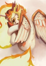 3570090__safe_artist-colon-toisablogs_manebooru+import_daybreaker_princess+celestia_alicorn_pony_g4_crying_curled+up_fiery+mane_image_jpeg