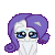 2223247__safe_artist-colon-auroraswirls_rarity_pony_unicorn_g4_animated_chibi_coin_eye+shimmer_female_gif_mare_money_open+mouth_pixel+art_simple+background_solo
