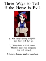 the horse is evil