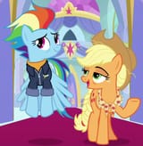 2431324__safe_derpibooru+import_screencap_applejack_rainbow+dash_earth+pony_pegasus_pony_the+last+problem_duo_female_image_older_older+applejack_older+