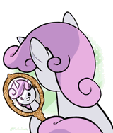 3656994__safe_artist-colon-izuchi_sweetie+belle_pony_unicorn_g4_animated_blinking_cute_daaaaaaaaaaaw_diasweetes_female_filly_foal_gif_hoof+hold_horn_i+watch+it+
