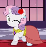 swibble in dress winking... and she is also somehow the element of generosity now, i guess