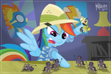 Dash playing with Daring Do Doll