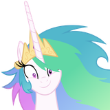 518397__safe_artist-colon-magister39_derpibooru+import_princess+celestia_pony_absurd+resolution_female_looking+at+you_mare_messy+mane_mismatched+eyes_s
