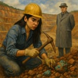 Dua Lipa mines for copper while Enver Hoxha watches