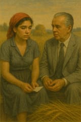 Dua Lipa and Enver Hoxha discuss the grain harvest