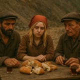 Ava Max breaks bread with her fellow miners