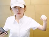 rei-chan about to punch
