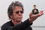 lou reed holding david bowie pointing