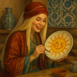 Ava Max paints a plate