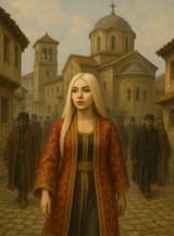 Ava Max on the Orthodox Church streets