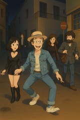 lennon dancing in the street