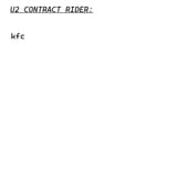u2 contract rider